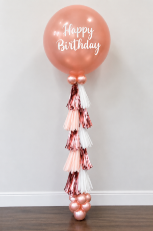 Rose Gold Tassel Balloon