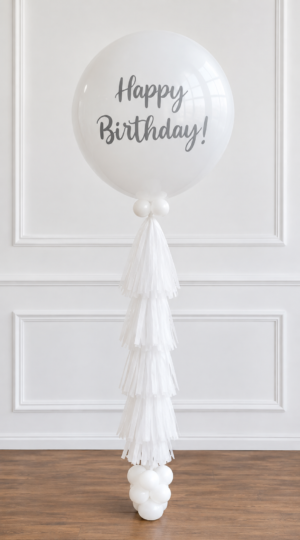 White Tassel Balloon