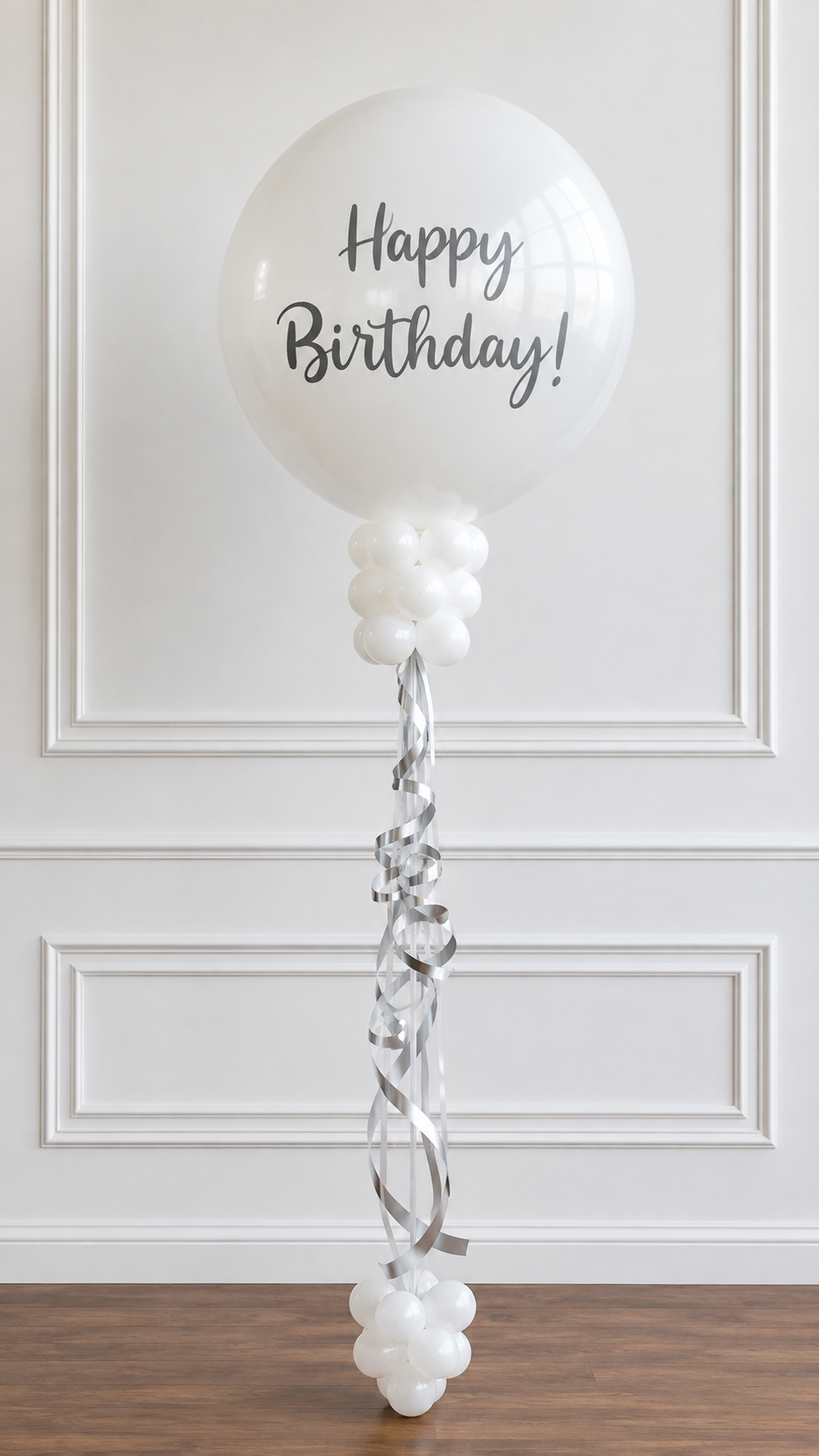 White Tassel Balloon - Image 2