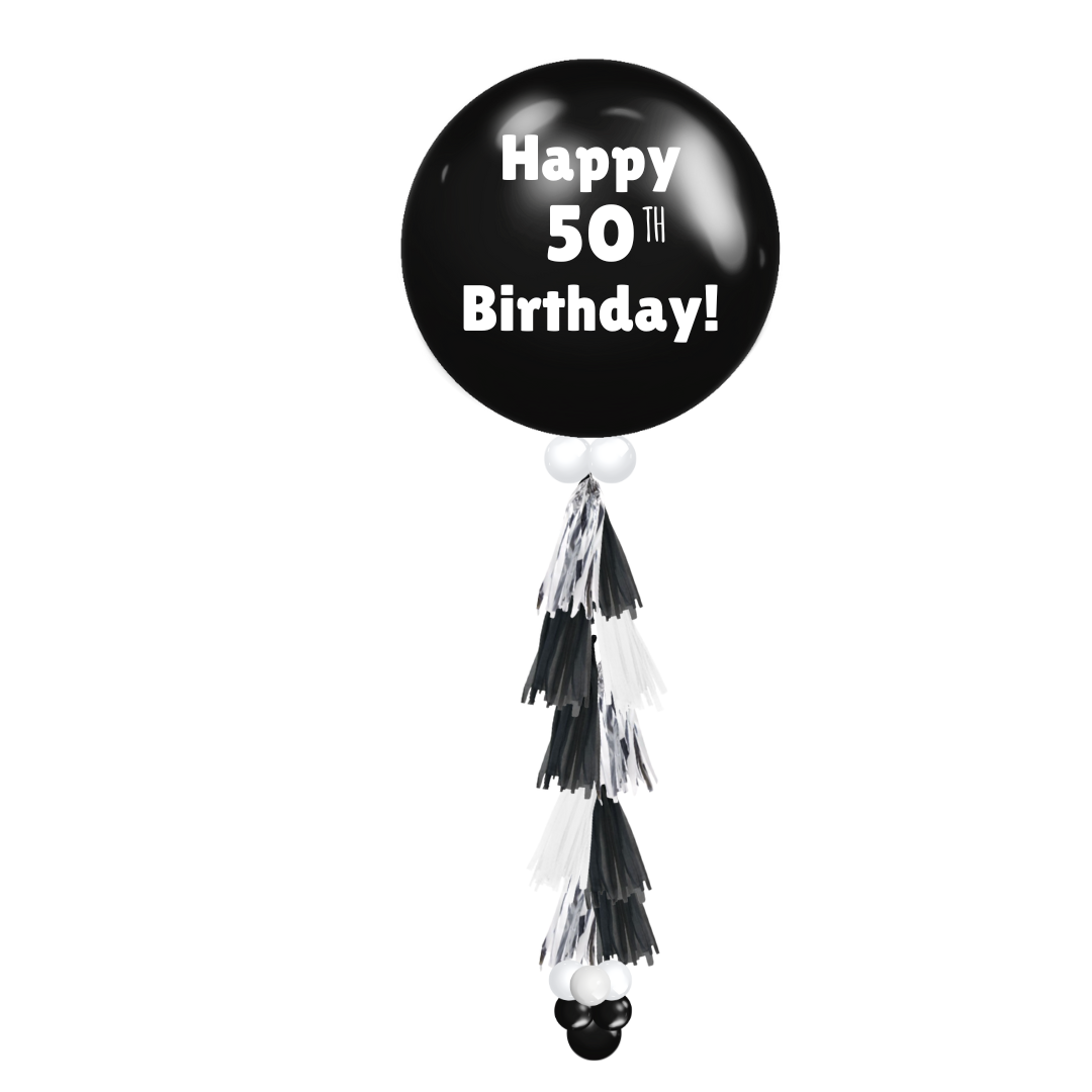 Black and White Tassel