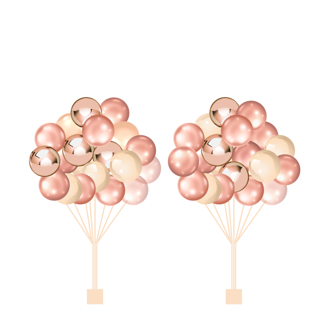 Rose Gold Loose Balloons