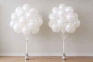 White Loose Balloons