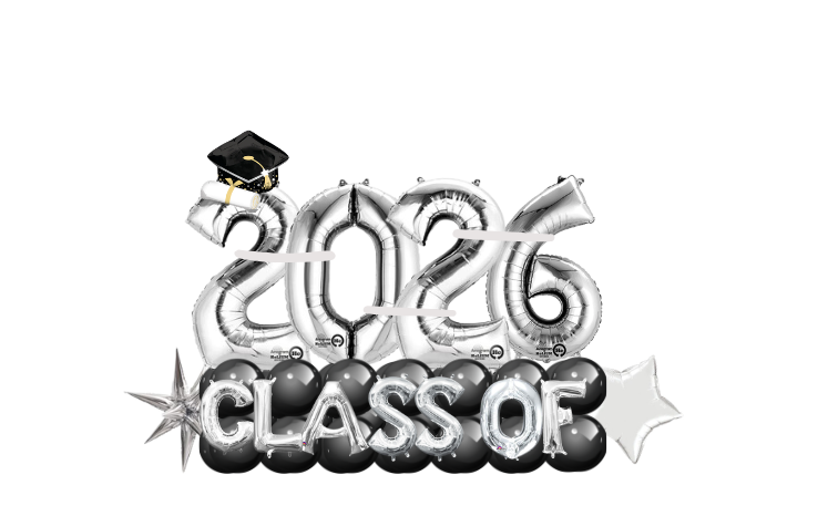 Class of 2026 Marquis Balloon Sculpture - Fancy