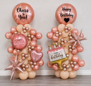 Rose Gold Column - Fancy (Pair)