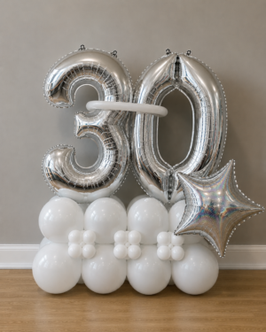 White Marquis Balloon Sculpture - Simple