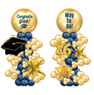 Congrats Grad Column - Fancy (Pair)