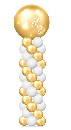 Champagne and Diamonds Column - Spiral (Single)