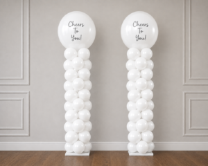 White Column - Spiral (Pair)
