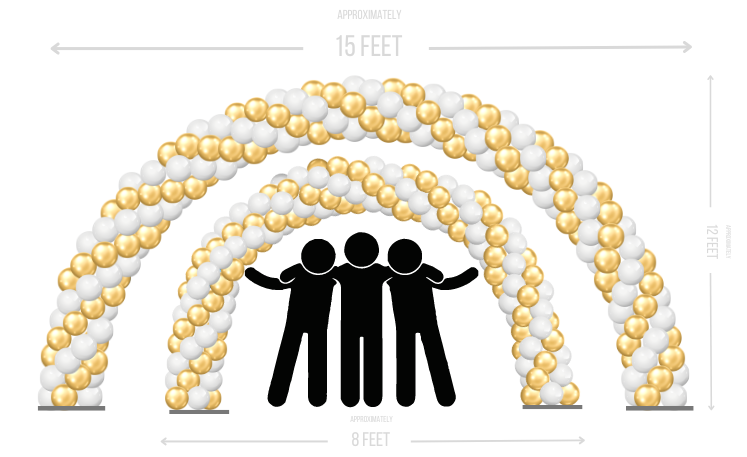 Champagne & Diamonds Arch 20 and 30 foot