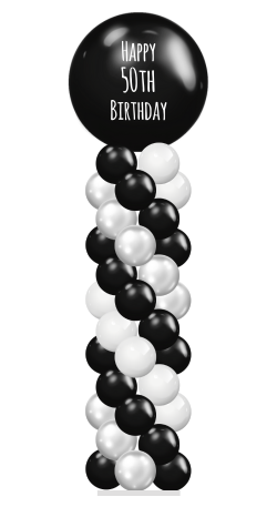 Black and White Column Single Spiral (250 × 457 px)