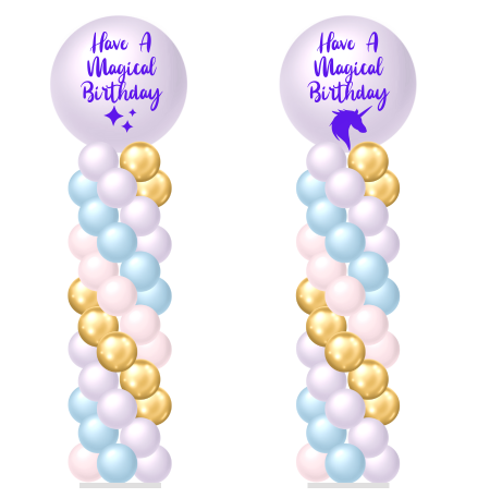 Pastel Unicorn Columns Double Spiral (250 × 457 px)