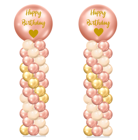 Rose Gold Columns Double Spiral (250 × 457 px)