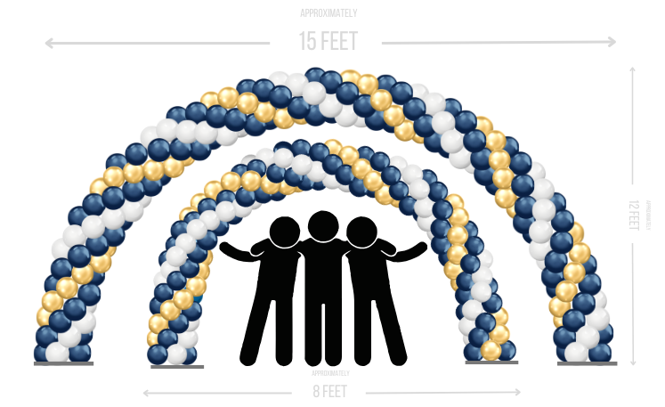 Congrats Grad Arch 20 and 30 foot (1)