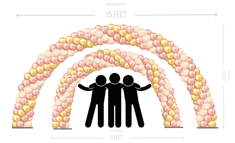 Rose Gold Arch 20 and 30 foot (1)