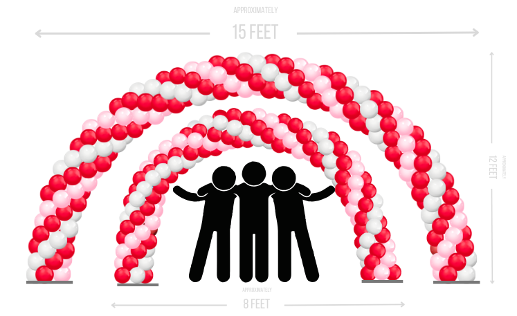 True Love Arch 20 and 30 foot (1)