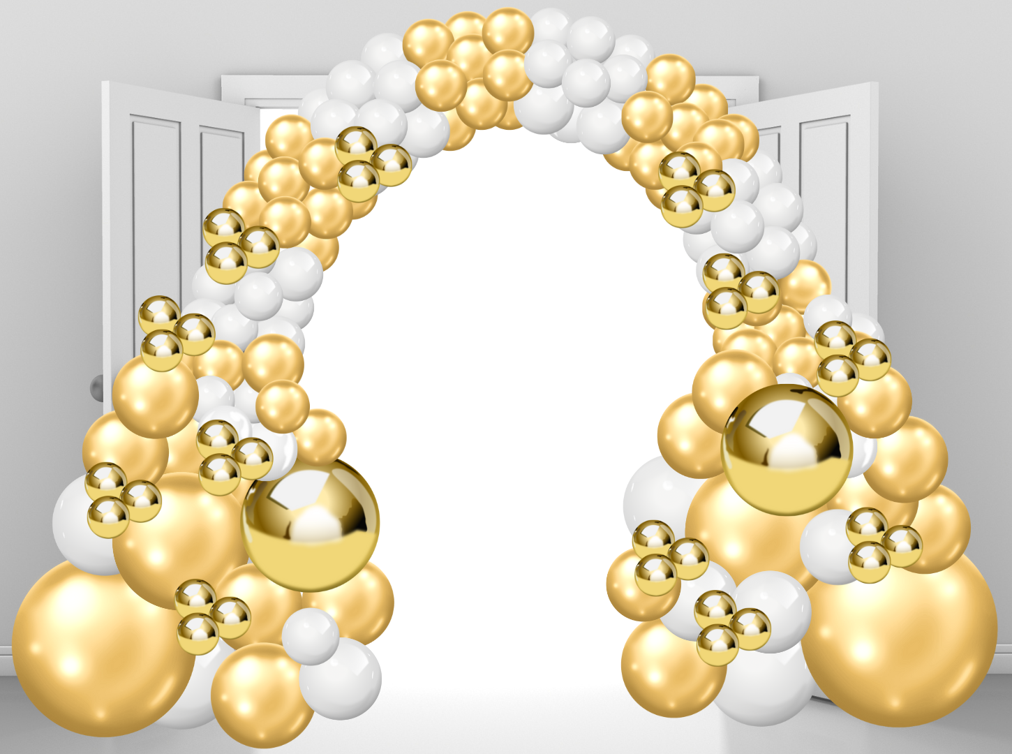 Champagne & Diamonds Organic Arch BG