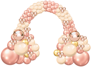 Rose Gold Organic Arch
