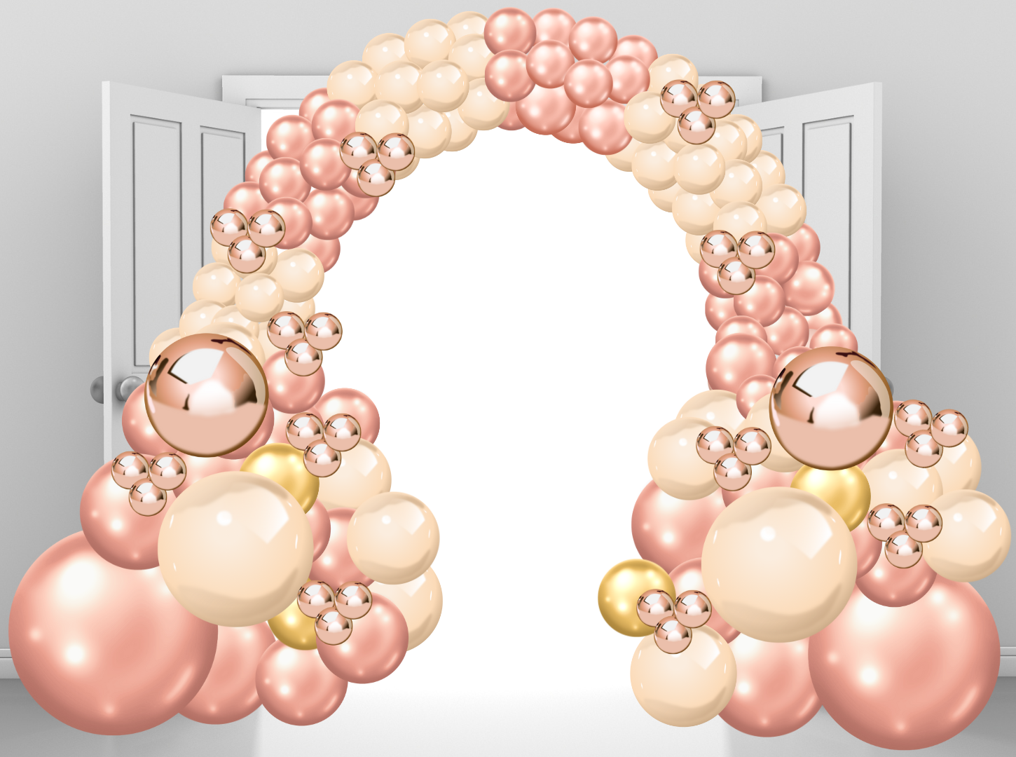 Rose Gold Organic Arch BG