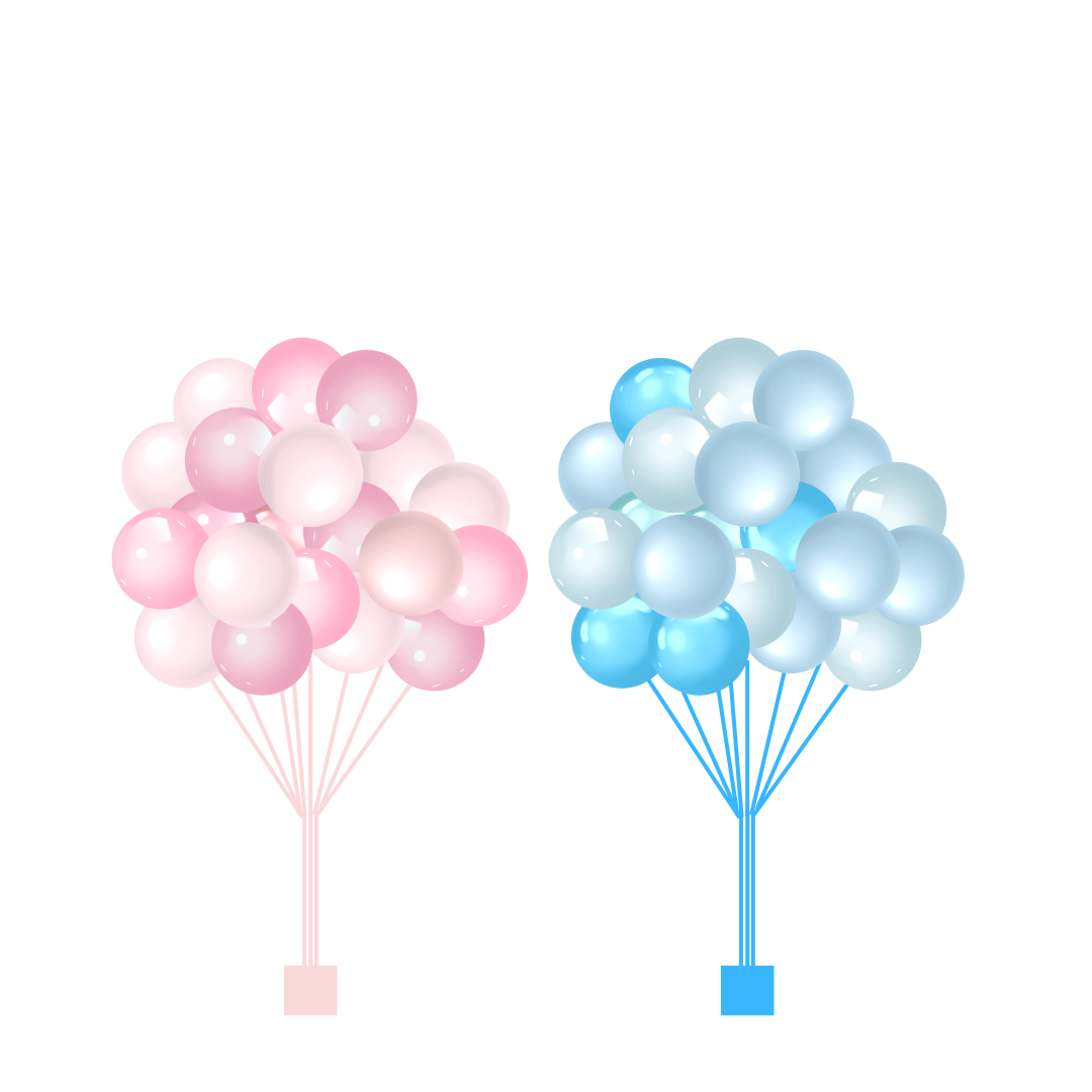 Gender Reveal Loose Balloons (2)