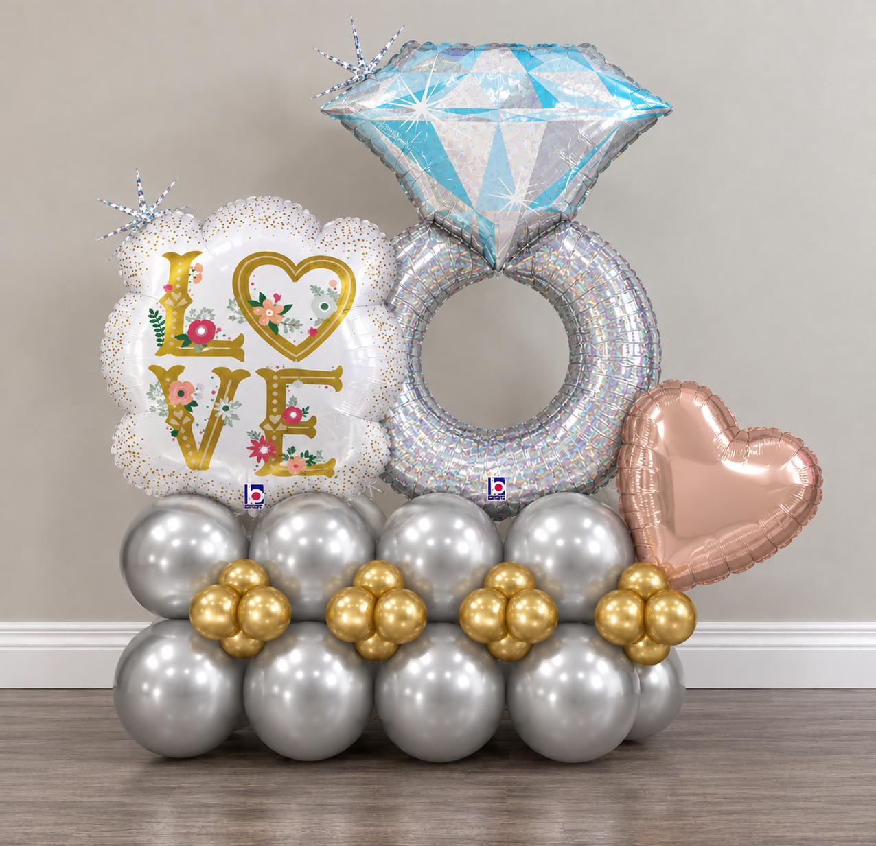 Marry Me Marquis Balloon Sculpture - Simple