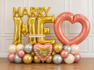 Marry Me Marquis Balloon Sculpture - Fancy
