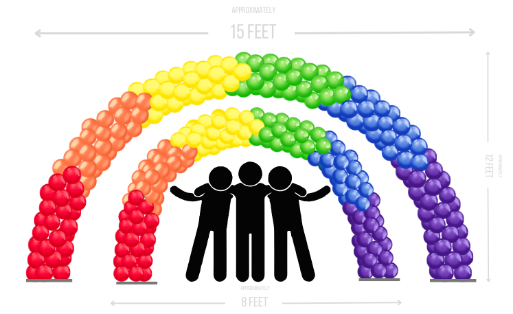 Pride Arch 20 and 30 foot (1)