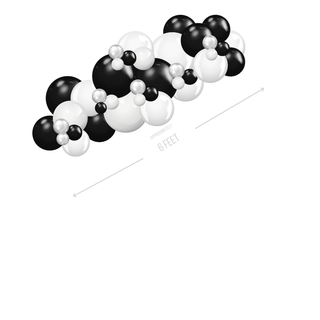 Black and White Simple Garland Small (1)