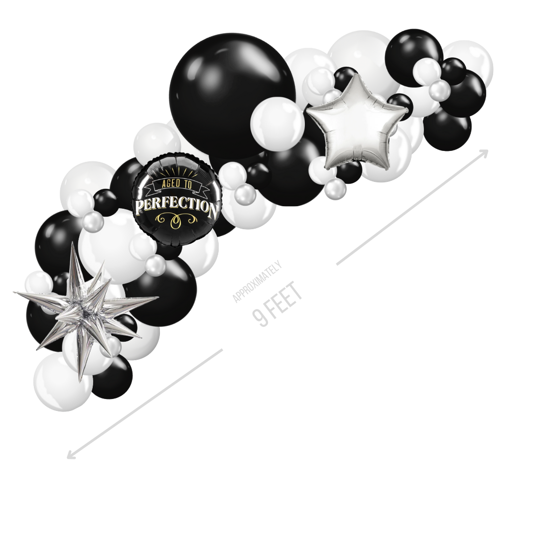 Black and White Fancy Garland Large (1)