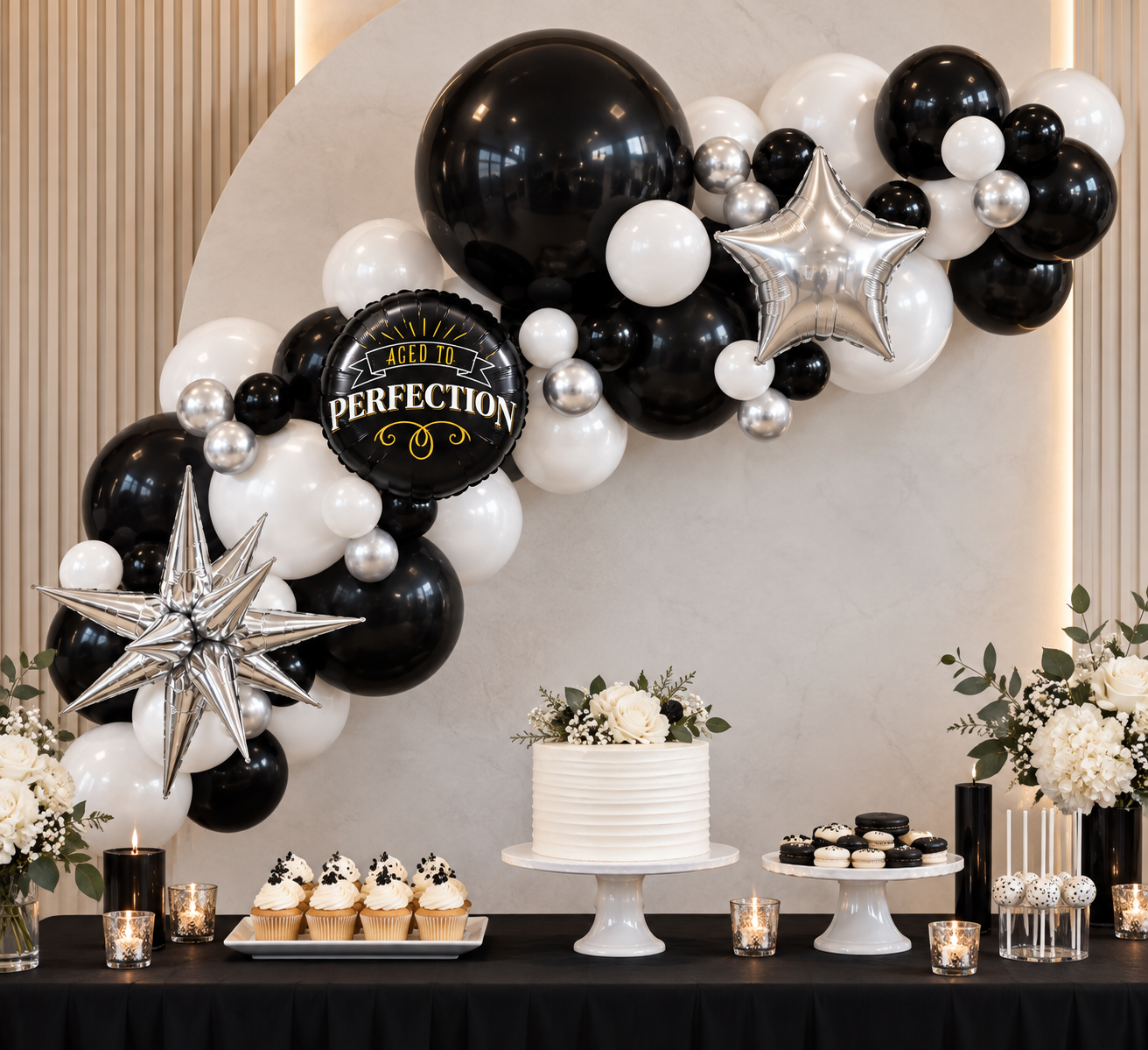 Black and White Garland - Fancy - Image 2