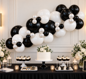 Black and White Garland - Simple
