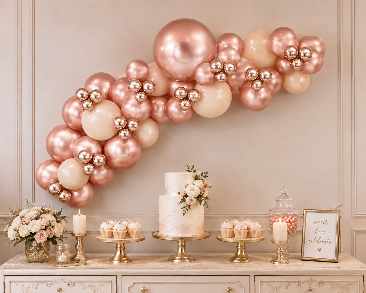 Rose Gold Garland - Simple - Image 2