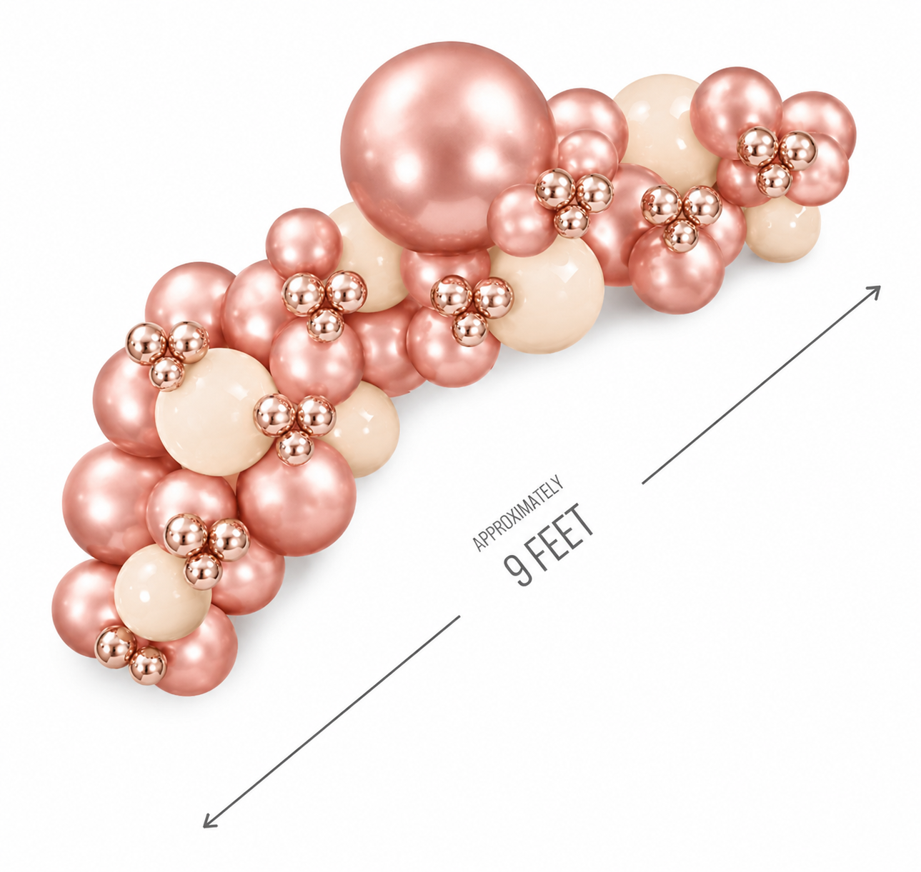 Rose Gold Garland - Simple - Image 4