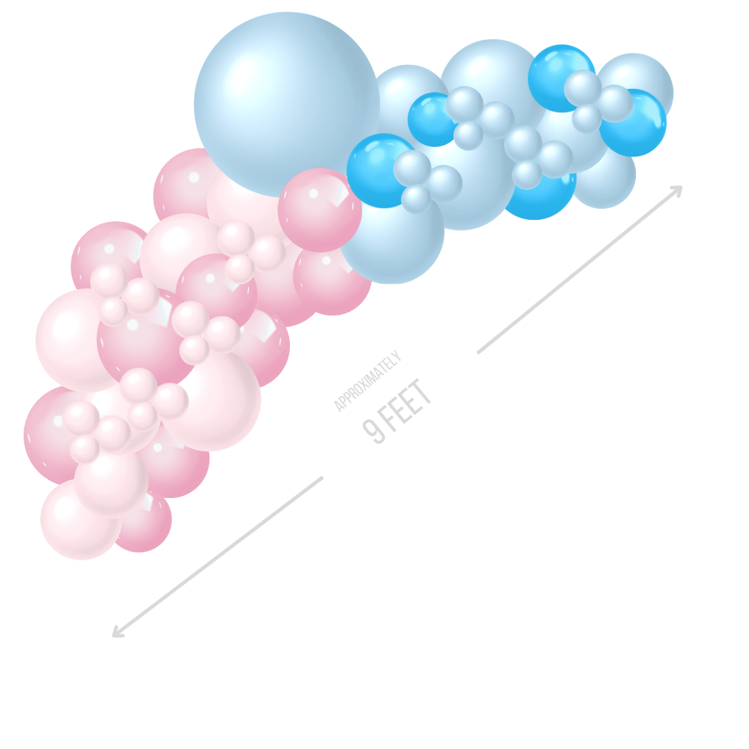 Gender Reveal Simple Garland Large (1)