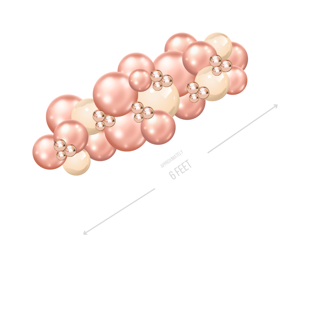 Rose Gold Simple Garland Small (3)