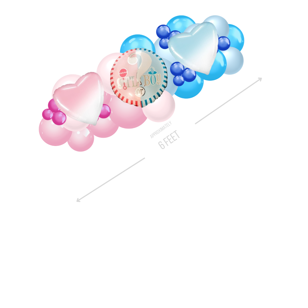 Gender Reveal Fancy Garland Small (2)