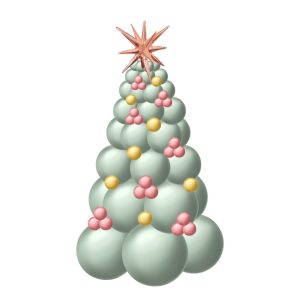 Balloon Christmas Tree template