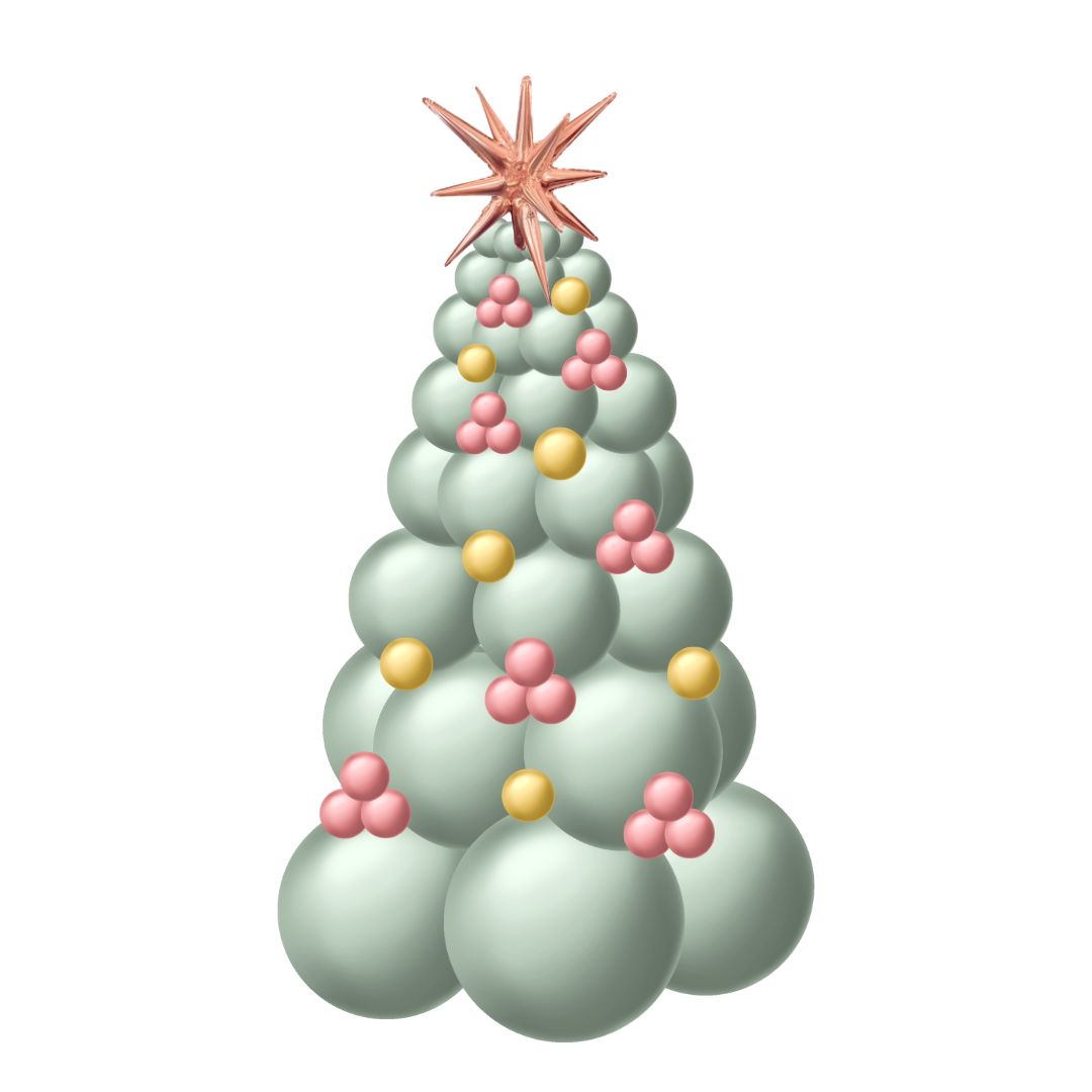 Balloon Christmas Tree template