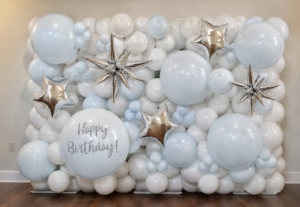 White Balloon Wall - Fancy