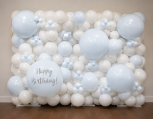 White Balloon Wall - Simple