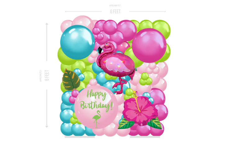 Let's Flamingle Wall Fancy Small (1)