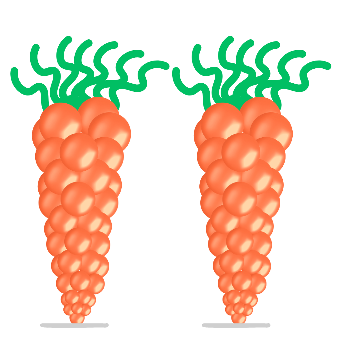Easter Carrot Column Double