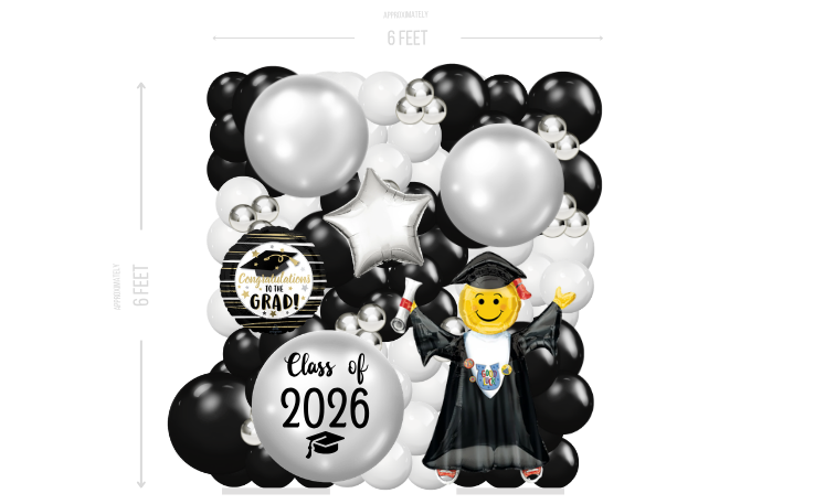 Class of 2026 Balloon Wall - Fancy - Image 2