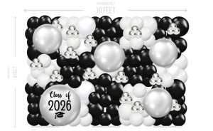 Class of 2026 Balloon Wall - Simple