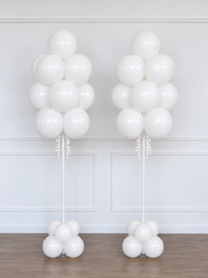 White Simple Bouquets - Large (Pair) or Small (Set of 3)
