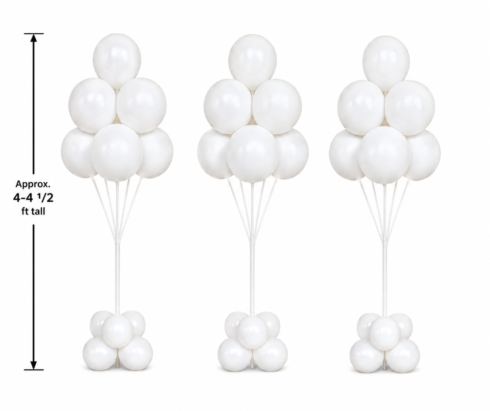 White Simple Bouquets - Large (Pair) or Small (Set of 3) - Image 4