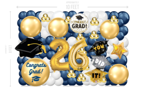 Congrats Grad Balloon Wall - Fancy
