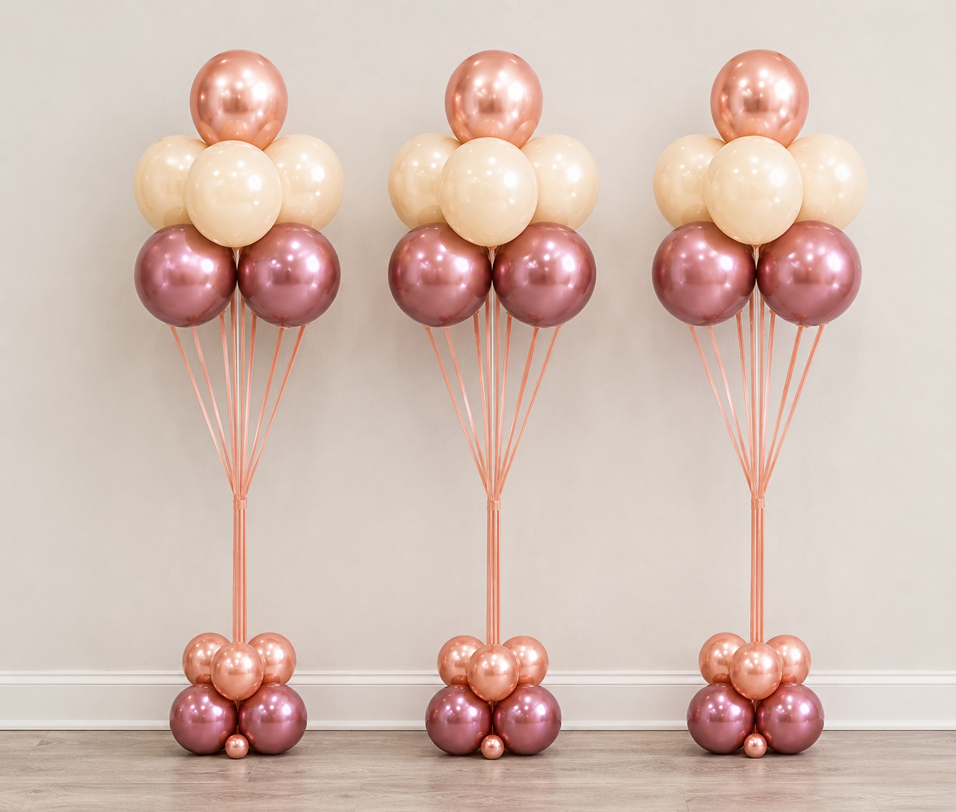 Rose Gold Simple Bouquet - Large (Pair) or Small (Set of 3) - Image 2