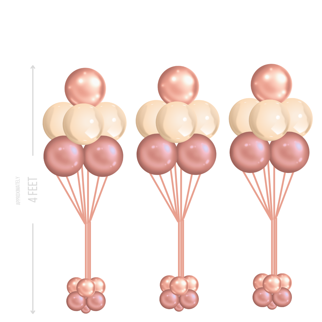 Rose Gold Simple Bouquet - Large (Pair) or Small (Set of 3) - Image 4