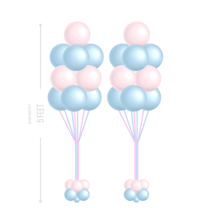 Gender Reveal Simple Bouquet - Large (Pair) or Small (Set of 3)