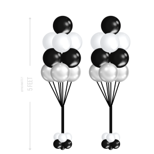 Black and White Simple Bouquet - Large (Pair) or Small (Set of 3)
